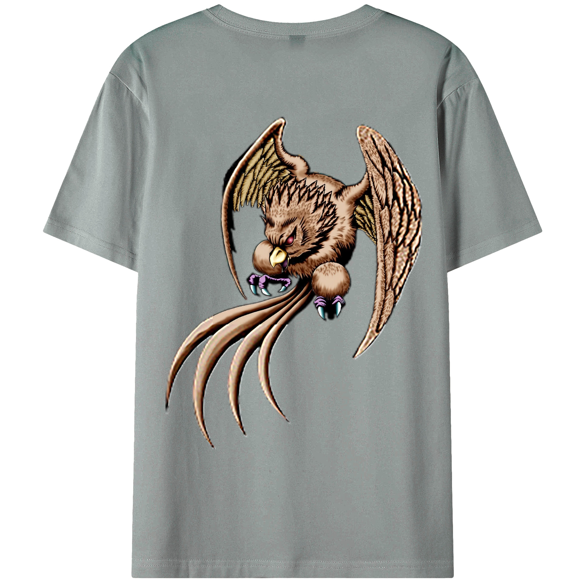 （画像用） 遊☆戯☆王 Yu-Gi-Oh! 綿100％ メンズ半袖Tシャツ（バックプリント） 通気性
